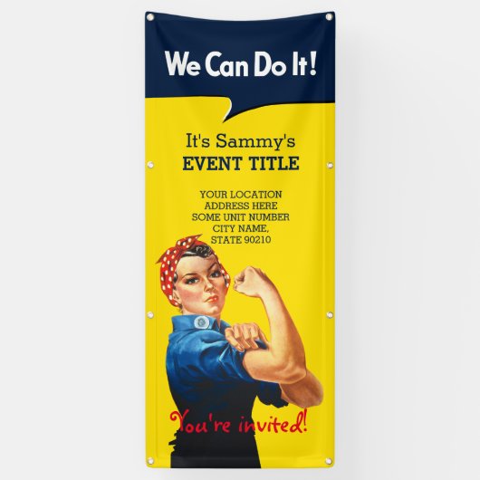 It's Your RosieパーソナライズされたイベントVertical 横断幕 (縦)