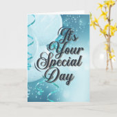 It's Your Special Day （詩篇37:4）誕生日 カード (黄色い花)