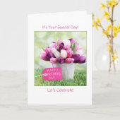 It's Your Special Day (1サムエル1:26-27) カード (黄色い花)