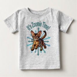 It's Zoomie Time Abyssinian Cat ベビーTシャツ