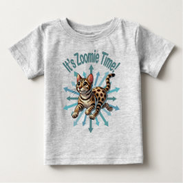 It's Zoomie Time Bengal Cat ベビーTシャツ