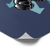 It's Zoomie Time Black Cat ポスター (角)