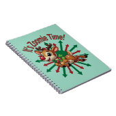 "It's Zoomie Time! Christmas Reindeer ノートブック (右側)