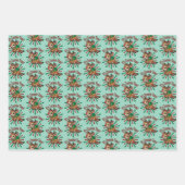 "It's Zoomie Time! Christmas Reindeer ラッピングペーパーシート (正面3)