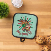 "It's Zoomie Time! Christmas Reindeer 鍋敷き (トップダウン)