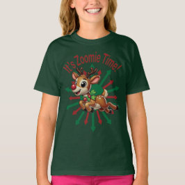 "It's Zoomie Time! Christmas Reindeer Tシャツ