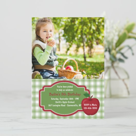 It'sApple Picking Time Photo招待状 招待状 (スタンド正面)