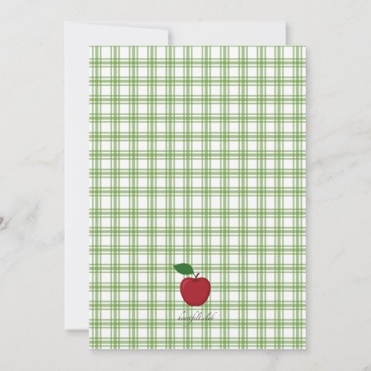 It'sApple Picking Time Photo招待状 招待状 (裏面)