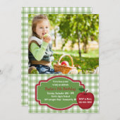 It'sApple Picking Time Photo招待状 招待状 (正面/裏面)