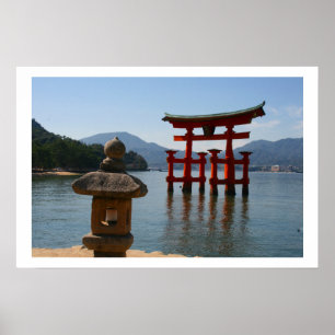 itsukushima torii japan ポスター