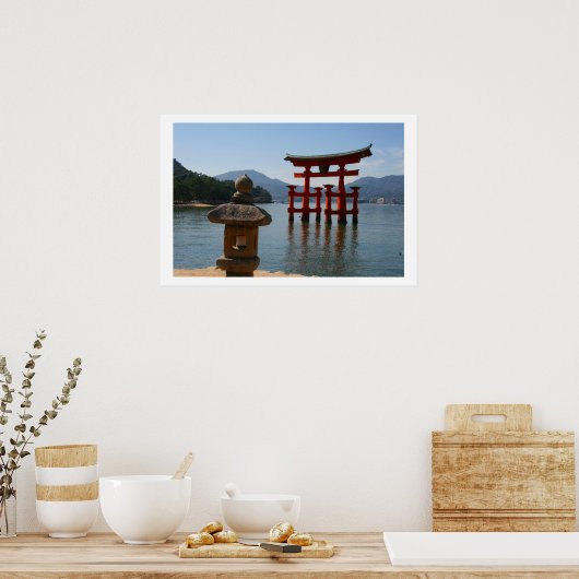itsukushima torii japan ポスター (キッチン)