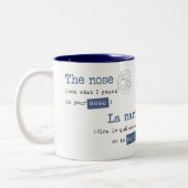 Itsyのbitsyくも。 Itziのbitzi araña. ツートーンマグカップ (左)