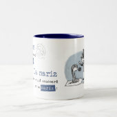 Itsyのbitsyくも。 Itziのbitzi araña. ツートーンマグカップ (中央)