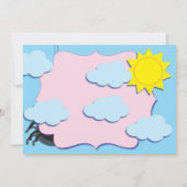 Itsy Bitsyのくもの招待 招待状 (裏面)