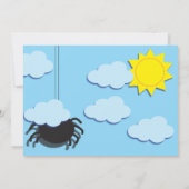 Itsy Bitsy Spider招待状（ピンクの背景なし） 招待状 (裏面)