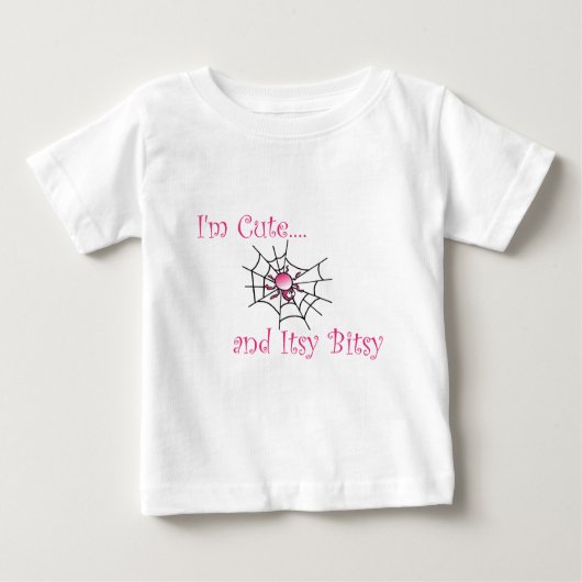 Itsy Bitsy Spider Girl ベビーTシャツ (正面)