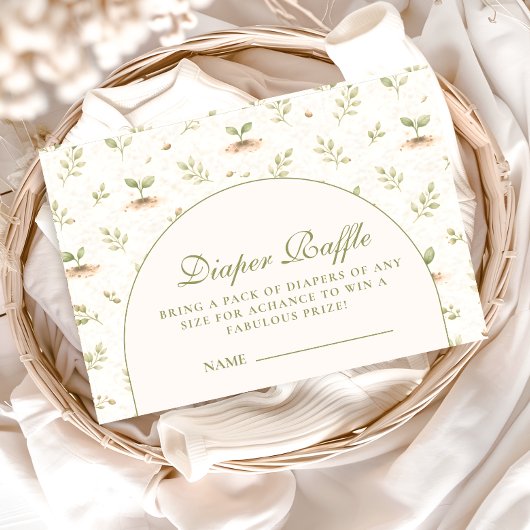 ittle Sprout Garden Party Diapper Raffle エンクロージャーカード