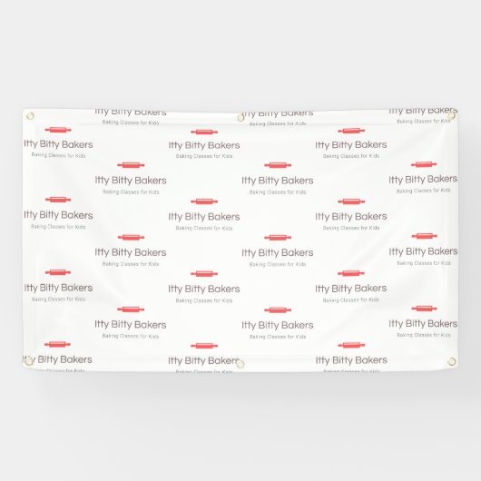 Itty Bittyベーカーズバックドランドバナー 横断幕 (横)