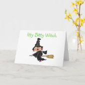 Itty Bitty Witch Tシャツとギフト カード (黄色い花)