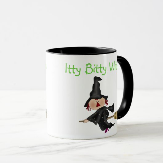 Itty Bitty Witch Tシャツとギフト マグカップ (正面右)