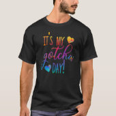 Itu2019s My Gotcha Dayサイン養子縁組の日Peace Out Tシャツ (正面)