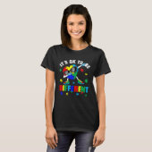 Itu2019s Ok To Be Different Puzzle Piece Autism Aw Tシャツ (正面フル)