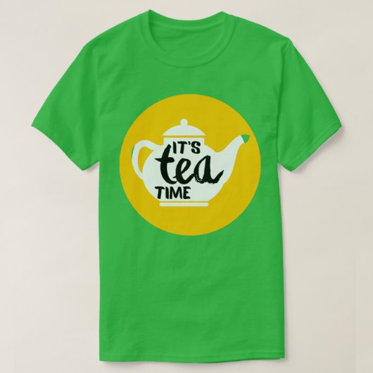 Itx27sティータイムステッカー蜂蜜カラー Tシャツ (デザイン正面)