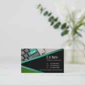 iType -ワードプロセシングの巧妙なフリーランサー 名刺 (スタンド正面)