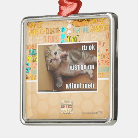 Itzのokはwifoutのmehで、ちょうど行きます メタルオーナメント (左)