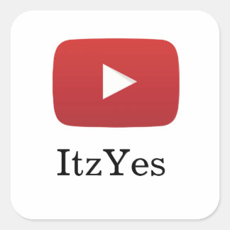 ItzYes YouTubeシール スクエアシール