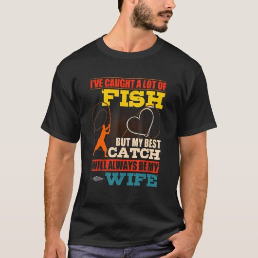 Iu2019veは魚をたくさん捕らえた最高のがQ Tシャツ (正面)