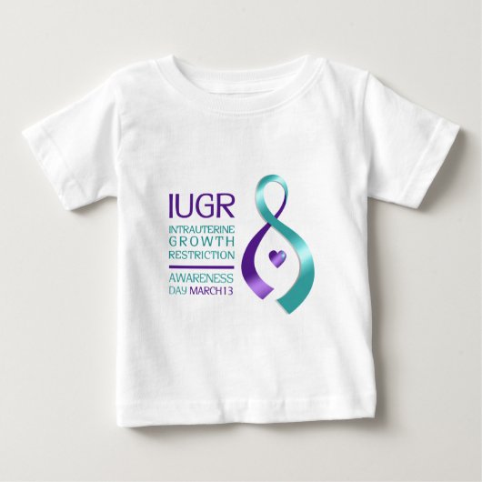 IUGRの認識度 ベビーTシャツ (正面)