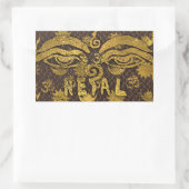 IV – ネパール 長方形シール (バッグ)