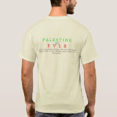 IV – パレスティナ・カフィエ・シャツ Tシャツ (裏面)