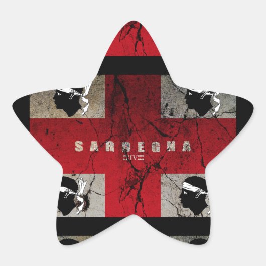 IV - SARDEGNA cst 星シール (正面)