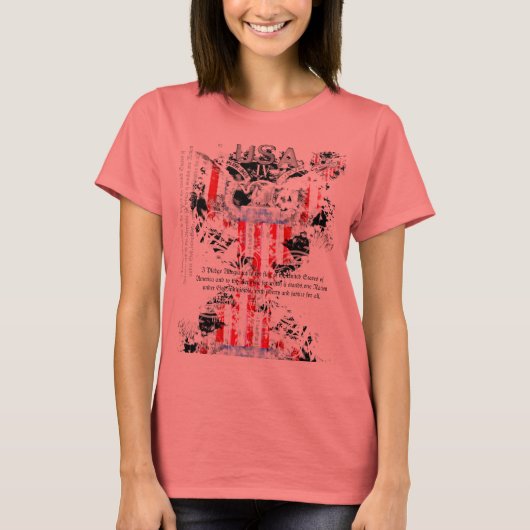 IV USA IIIの女性 Tシャツ (正面)