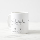 Ivaペプチド名mug コーヒーマグカップ (正面左)