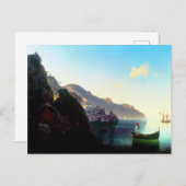 Ivan Aivazovskyによるアマルフィの海岸 ポストカード (正面/裏面)