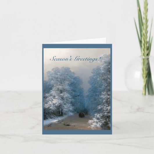 Ivan Aivazovskyによる冬の風景 カード (正面)