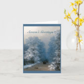 Ivan Aivazovskyによる冬の風景 カード (黄色い花)