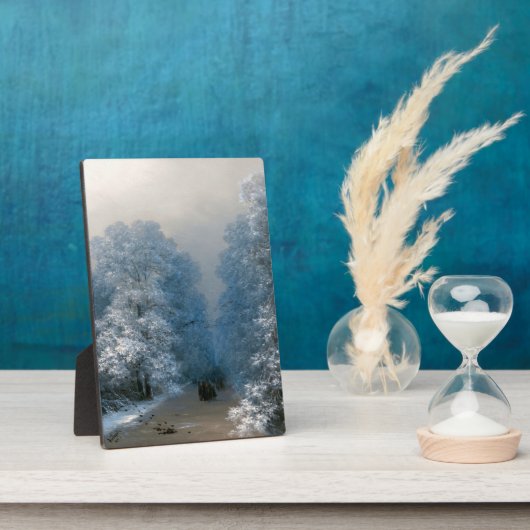 Ivan Aivazovskyによる冬の風景 フォトプラーク (側面)