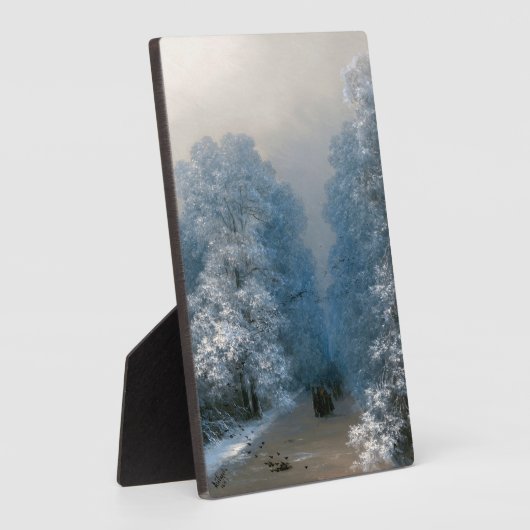 Ivan Aivazovskyによる冬の風景 フォトプラーク (側面)