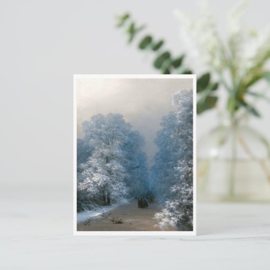 Ivan Aivazovskyによる冬の風景 ポストカード (スタンド正面)