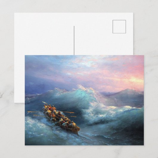 Ivan Aivazovskyによる難破船 ポストカード (正面/裏面)