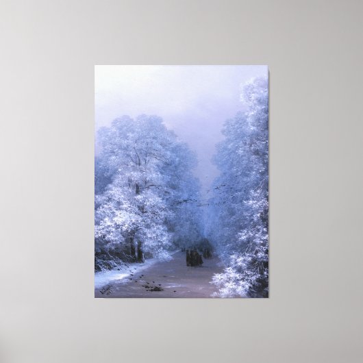 IVAN AIVAZOVSKY – 冬の風景 – 1876 - キャンバスプリント (正面)