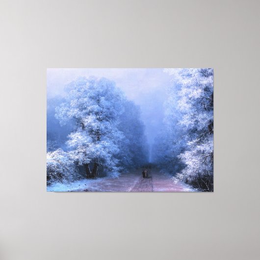 IVAN AIVAZOVSKY – 冬の風景II - 1881 - キャンバスプリント (正面)