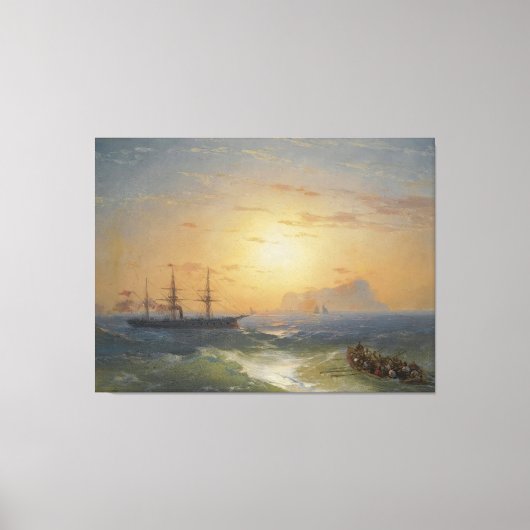 Ivan Konstantinovich Aivazovsky - Shipping キャンバスプリント (正面)