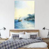 Ivan Konstantinovich Aivazovsky - Shipping on the  キャンバスプリント (インサイチュ (寝室))
