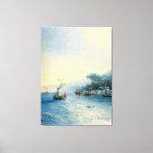 Ivan Konstantinovich Aivazovsky - Shipping on the  キャンバスプリント (正面)