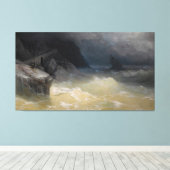 Ivan Konstantinovich Aivazovsky - Shipwreck off th キャンバスプリント (インサイチュ (ウッドフロア))